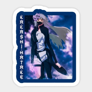 hatake kakashi as girl japanese mashups Sticker